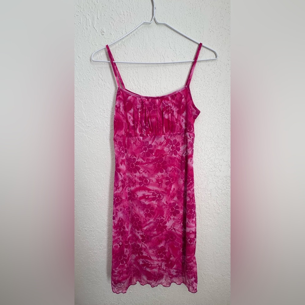 My Michelle Pink Tie-Dye Mini Dress
